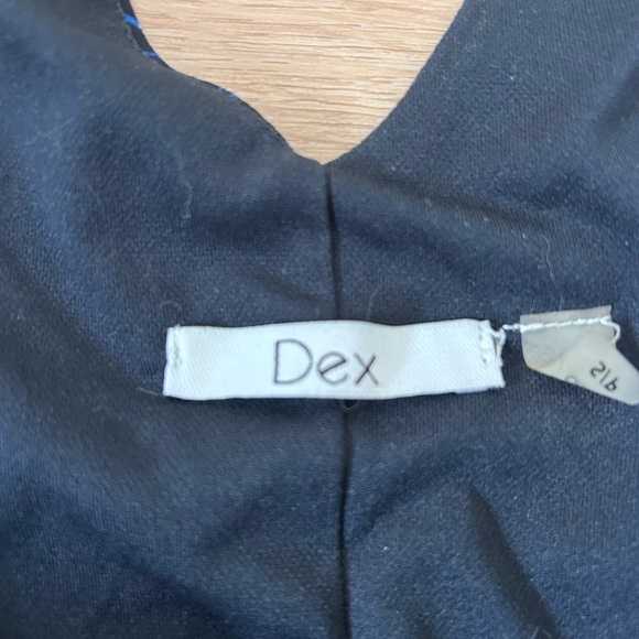 Dex Blue Dress Size Small with Florals - Picture 3 of 4